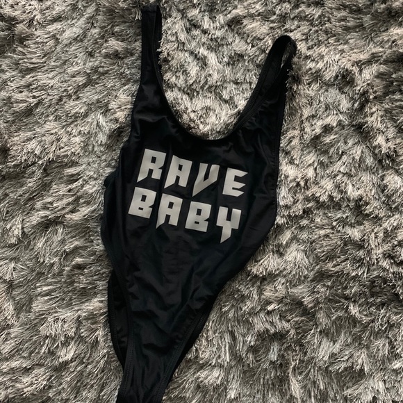 rave baby bodysuit